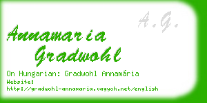 annamaria gradwohl business card