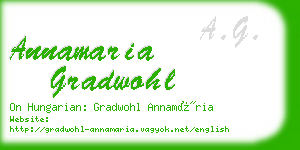 annamaria gradwohl business card